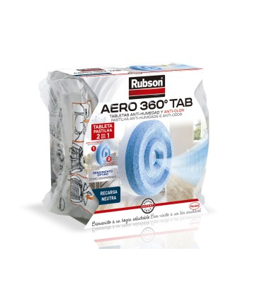 Recambio pastilla deshumidificador rubson aero 360º